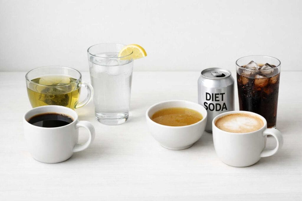 food that breaks fast and food that doesn't for intermittent fasting plan