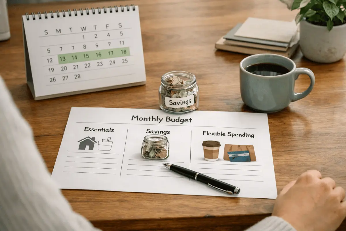 simple monthly budget with proven steps
